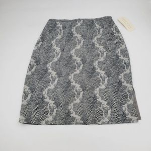 First Issue Liz Claiborne Womens Skirt Knee Length  Snake Print Size 12 New